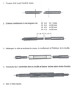 MANCHON D'EXTREMITE FILETE A COLLER POUR AIGUILLE TIRE-CABLE