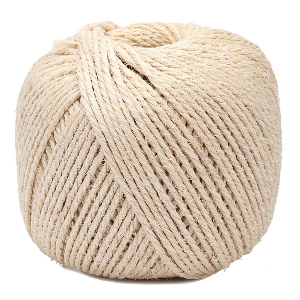 CORDE SISAL | 3 torons 400 | L: +/- 350 m | +/- 2500 g