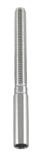 TERMINAISON INOX A SERTIR - FILET LONG GAUCHE